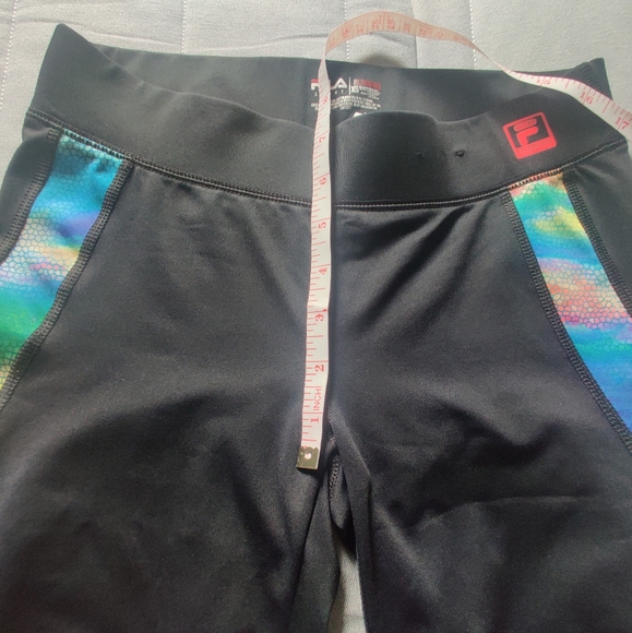 NWOT Fila Sport Black with rainbow stripes Active Running Pants (XS) - Picture 13 of 15
